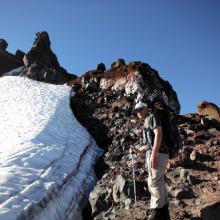 Ascending the ridge