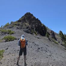 Summit block from the saddle