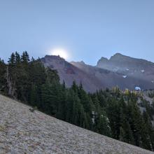 Heading up from Green Lakes