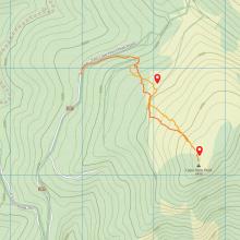 Bushwhacking route