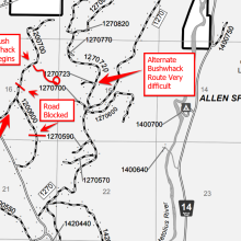 Map of Forest Roads