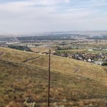 Looking back at portion of trail