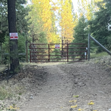 No Tresspassing Gate